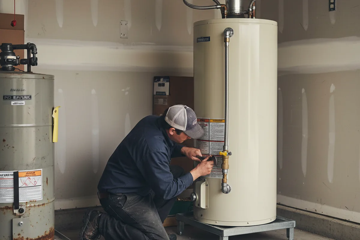 Water heater and shutoff valve replacement in Ardara